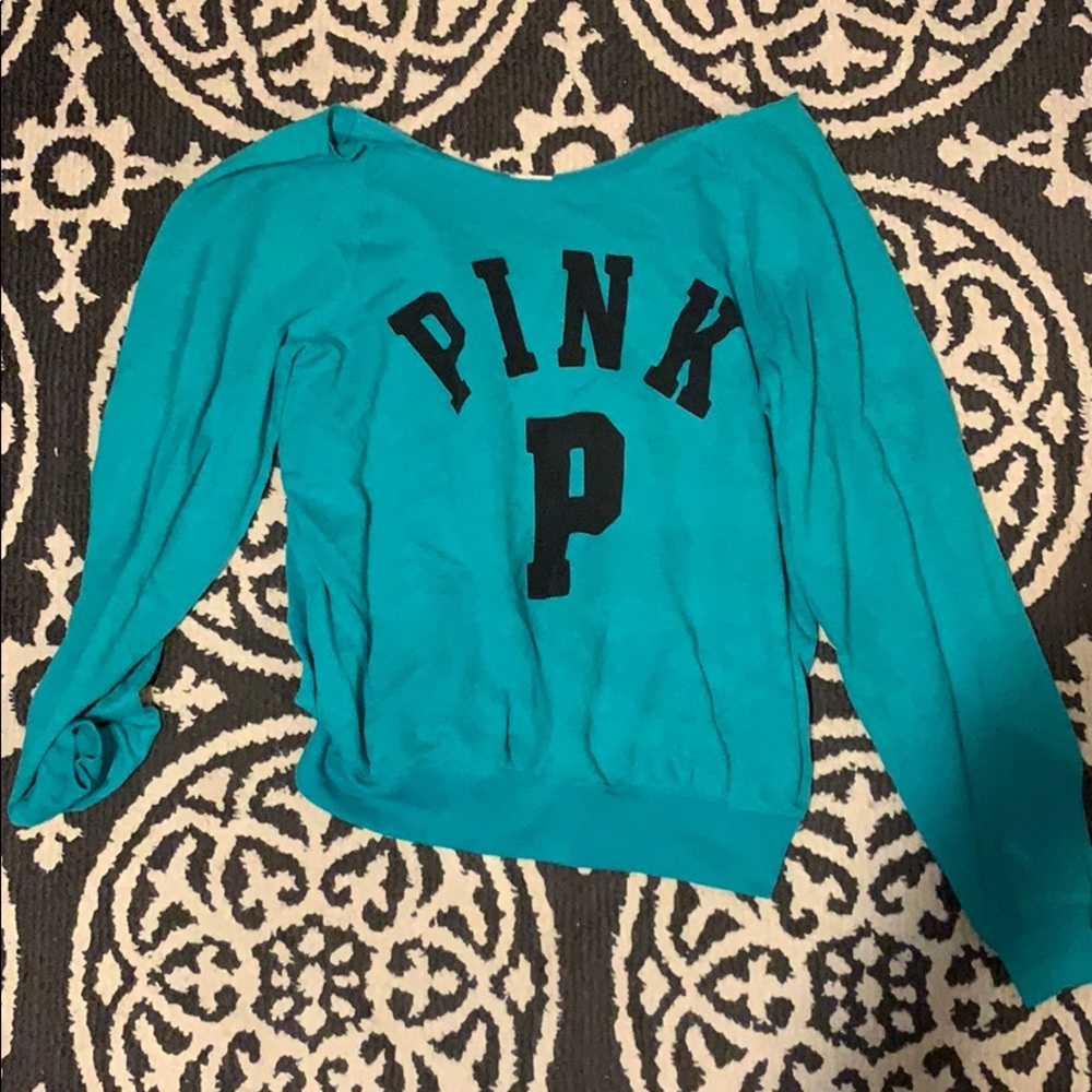 Teal | crewneck top